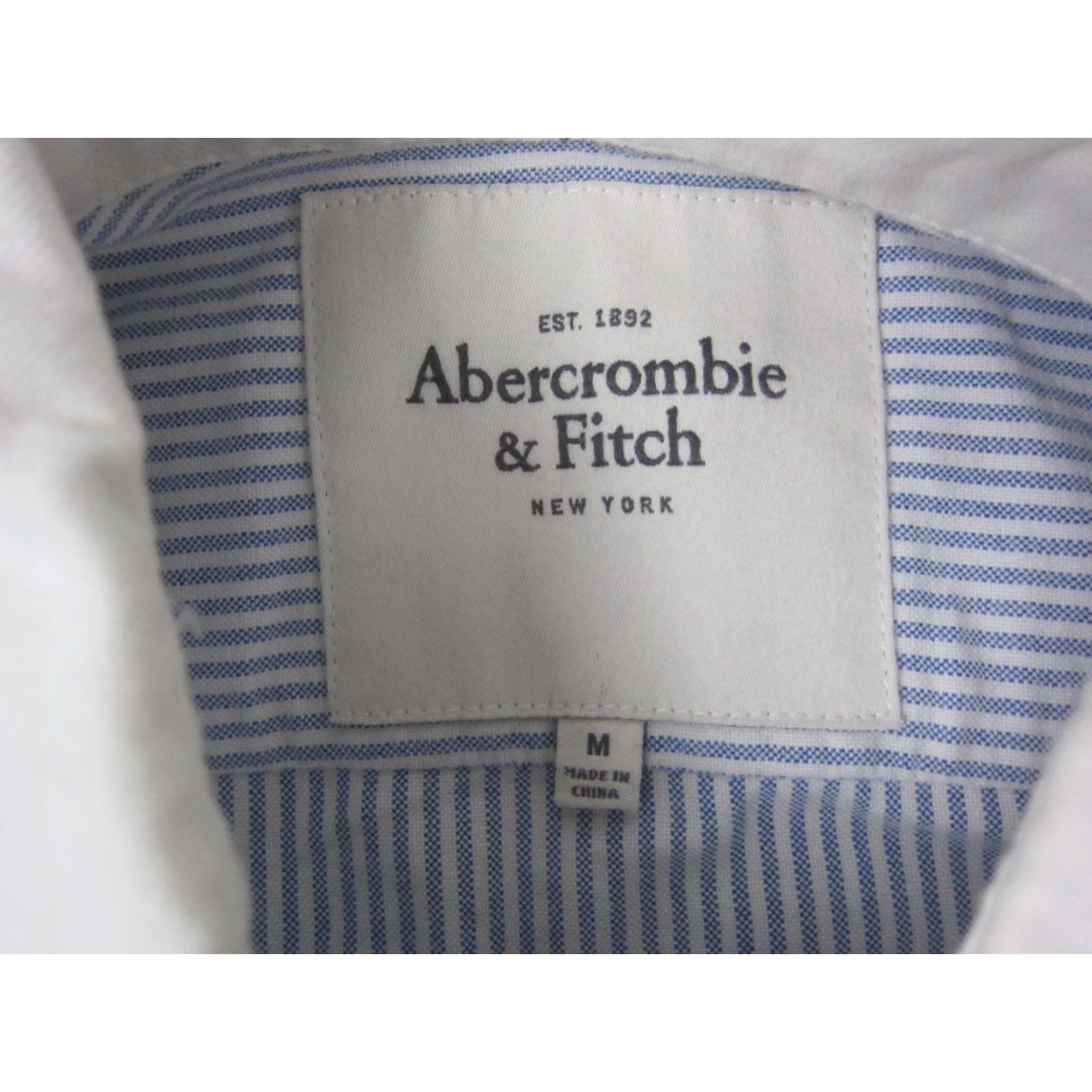 Abercrombie & Fitch VINTAGE Abercrombie & Fitch Shirt Womens Medium Blue Striped Button Down Long Sleeve Collared Pocket Casual Classic 90s Theme Womens Size M / US 6-8 / IT 42-44 - 4 Thumbnail