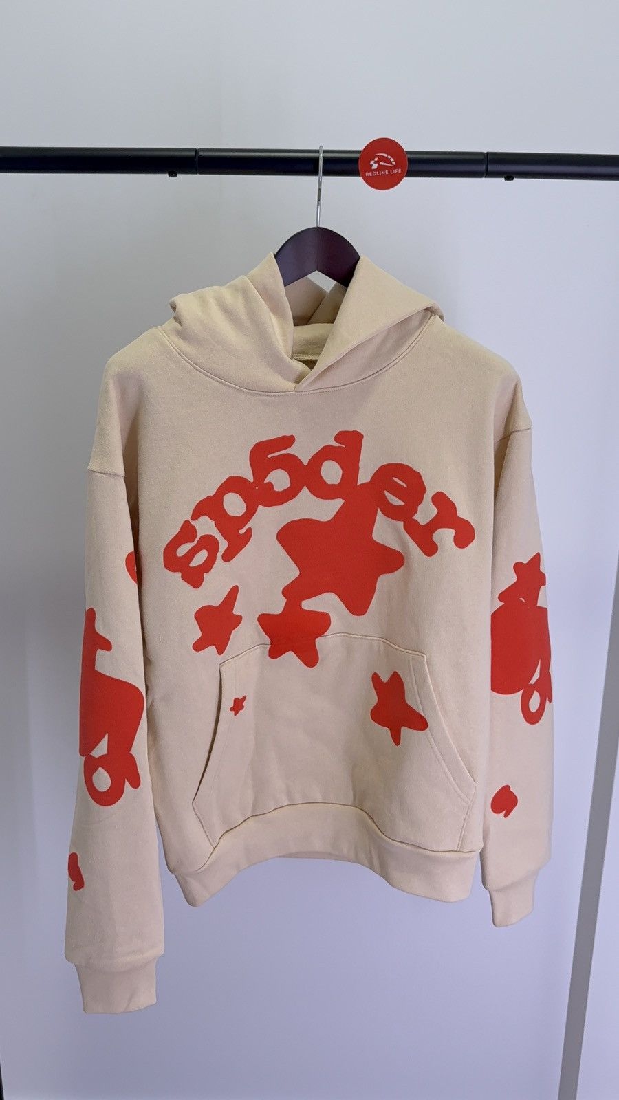 Sp5der Sp5der Creme Beluga Hoodie Size M Size US M / EU 48-50 / 2 - 1 Thumbnail