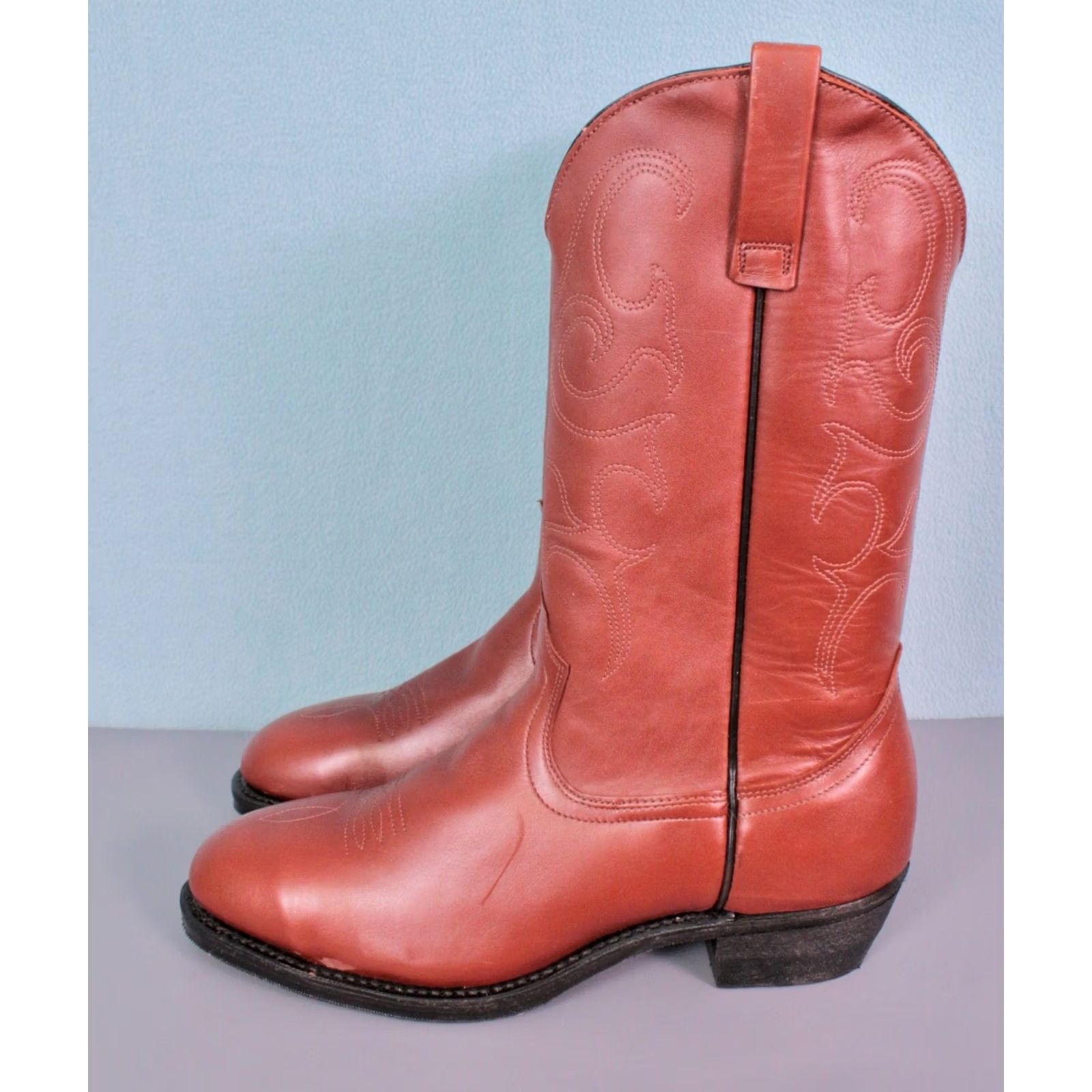Red Wing Red Wing Boots Mens VTG 70s Pecos Steel Toe Size 12 D Brown Leather Boots Size US 12 / EU 45 - 3 Thumbnail