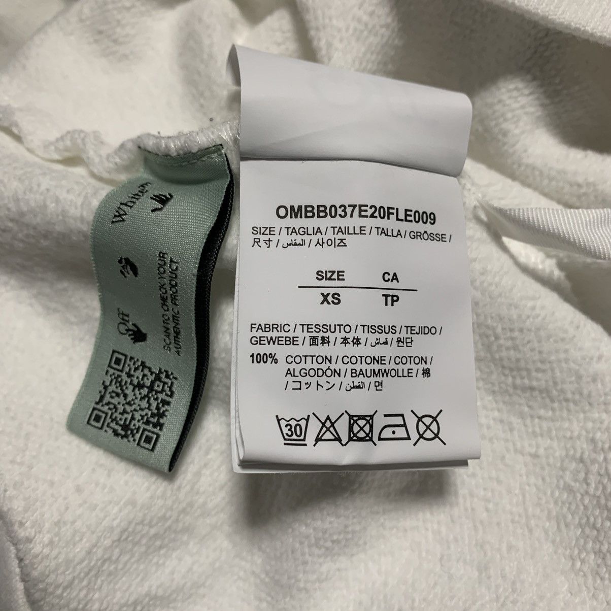 Off-White Off White XS Mona Lisa White Hoodie Virgil Abloh Size US XS / EU 42 / 0 - 11 Thumbnail
