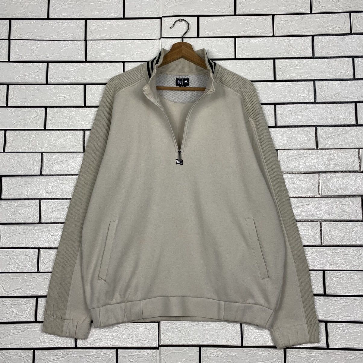 Adidas Anorak Half Zipper Sweater Adidas Size US L / EU 52-54 / 3 - 9 Thumbnail