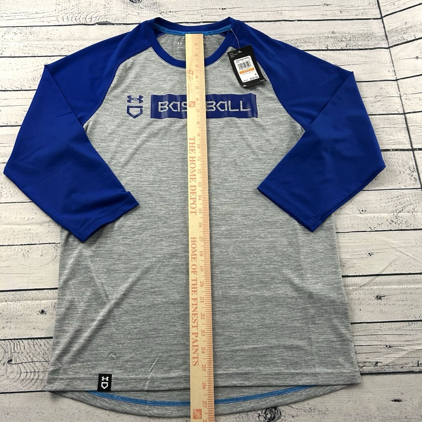 Under Armour Under Armour Baseball T Shirt 3/4 Sleeve Men Small Blue Gray Shirt Size US S / EU 44-46 / 1 - 4 Thumbnail