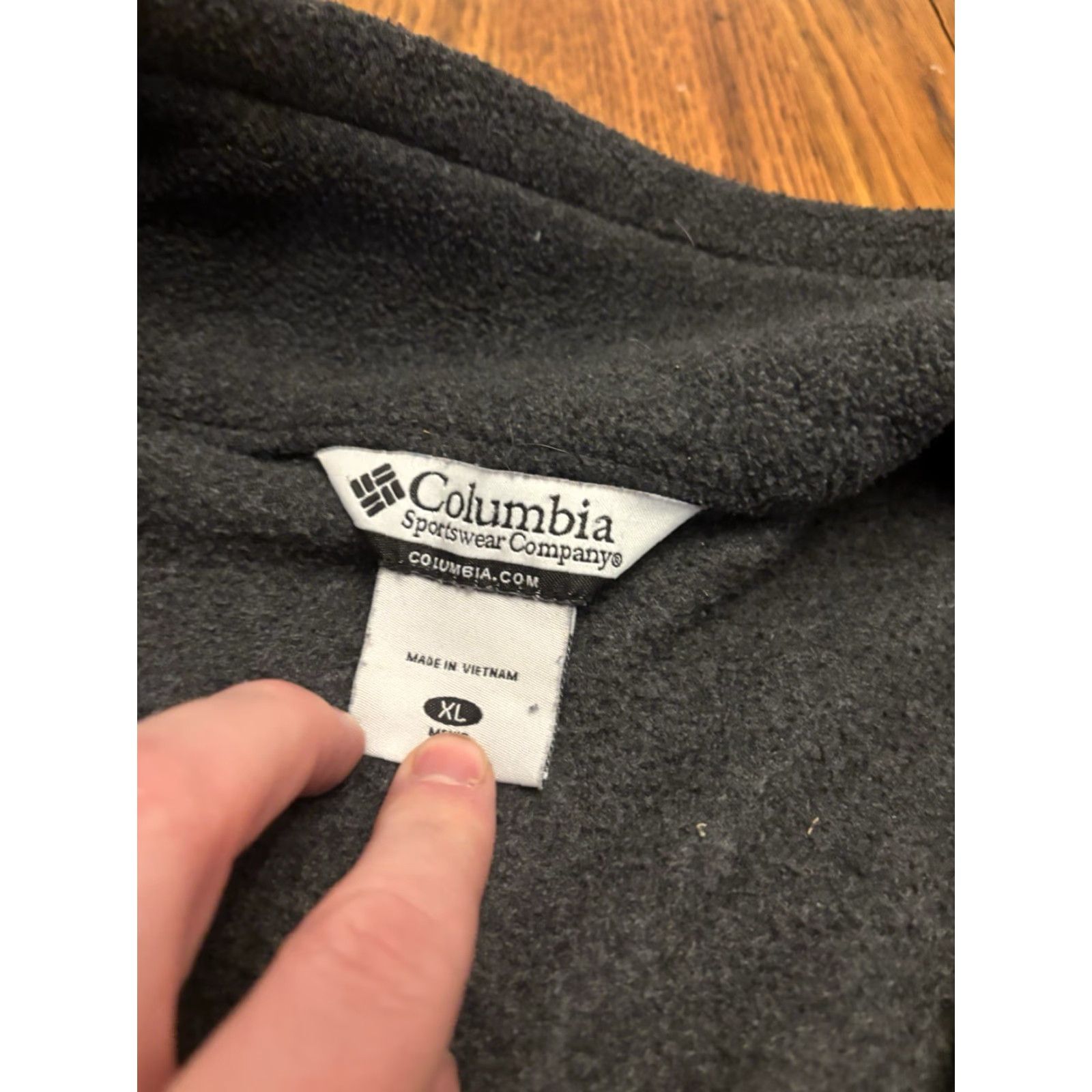 Vintage VINTAGE Columbia Fleece Jacket Mens XL Gray Full Zip Windbreaker Mid-Length Jacket/Coat Size US XL / EU 56 / 4 - 2 Thumbnail