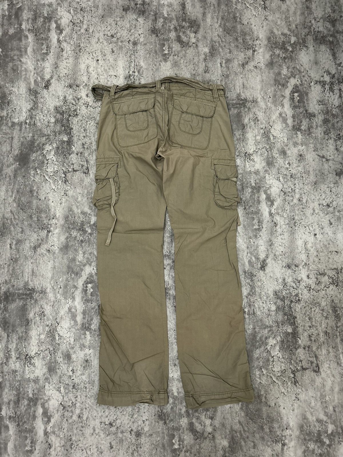 If Six Was Nine × Polo Ralph Lauren × Vintage Vintage Polo Jeans Company Sun Faded Cargo Pants With Belt Size US 32 / EU 48 - 2 Thumbnail