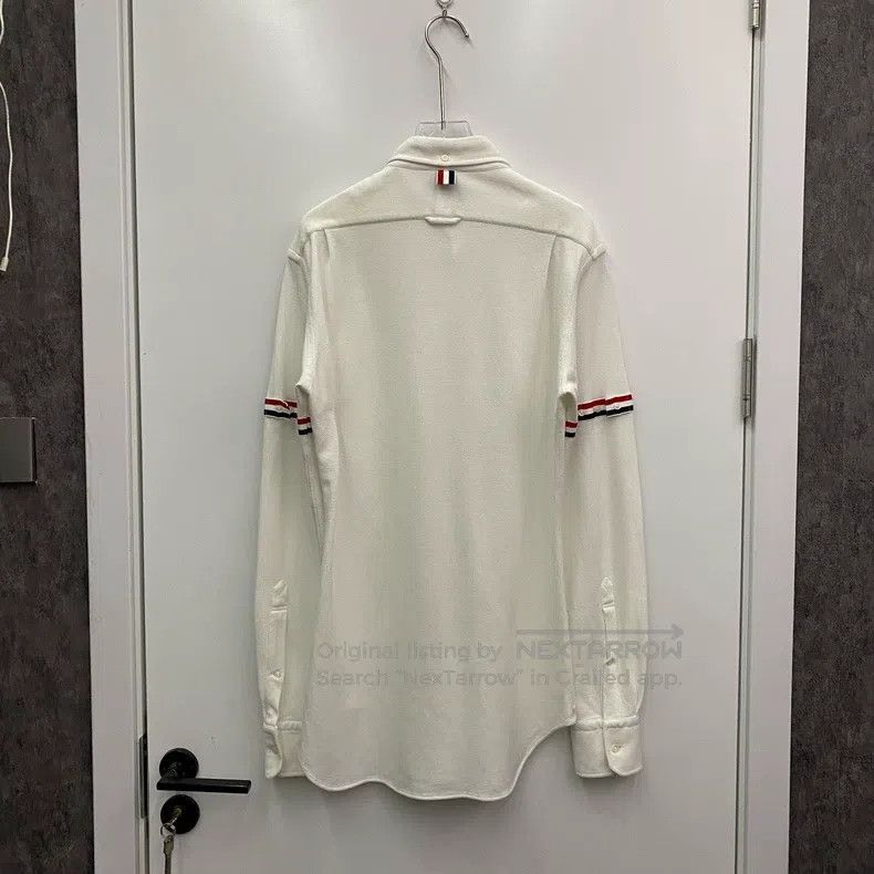 Thom Browne Thom Browne Waffle Double Sleeve Logo Shirt Size US M / EU 48-50 / 2 - 2 Thumbnail