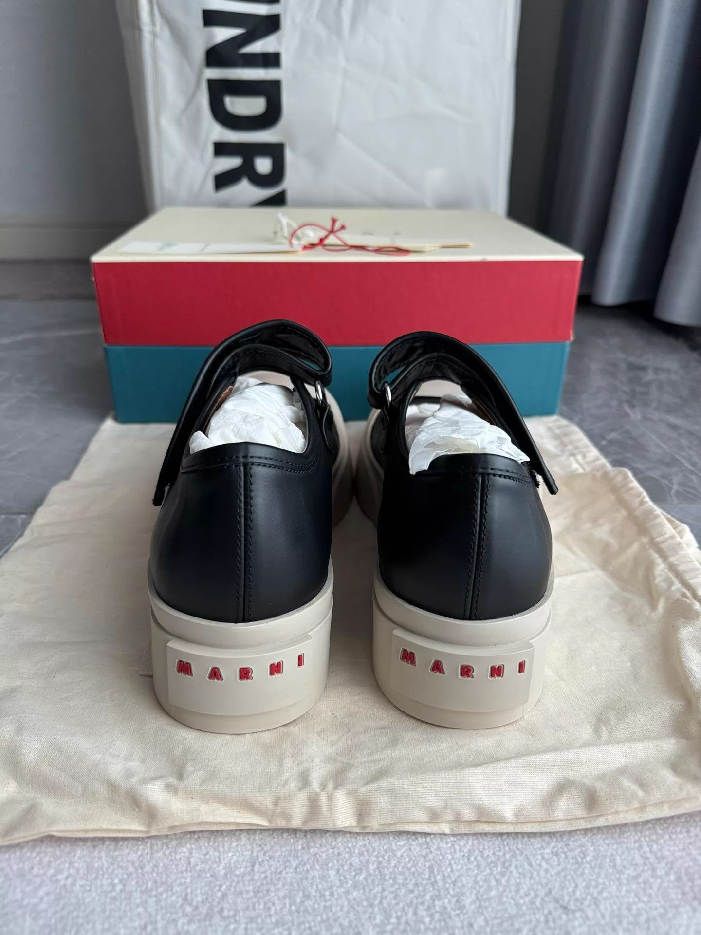 Maison Margiela Marni Mary Jane black velcro size 39 Size US 8.5 / IT 38.5 - 4 Thumbnail