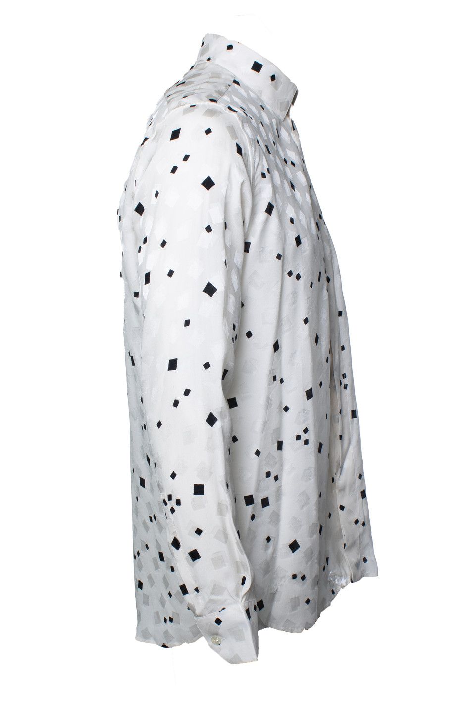 Saint Laurent Paris Saint Laurent, white shirt with matte and shiny cubes Size US S / EU 44-46 / 1 - 4 Thumbnail