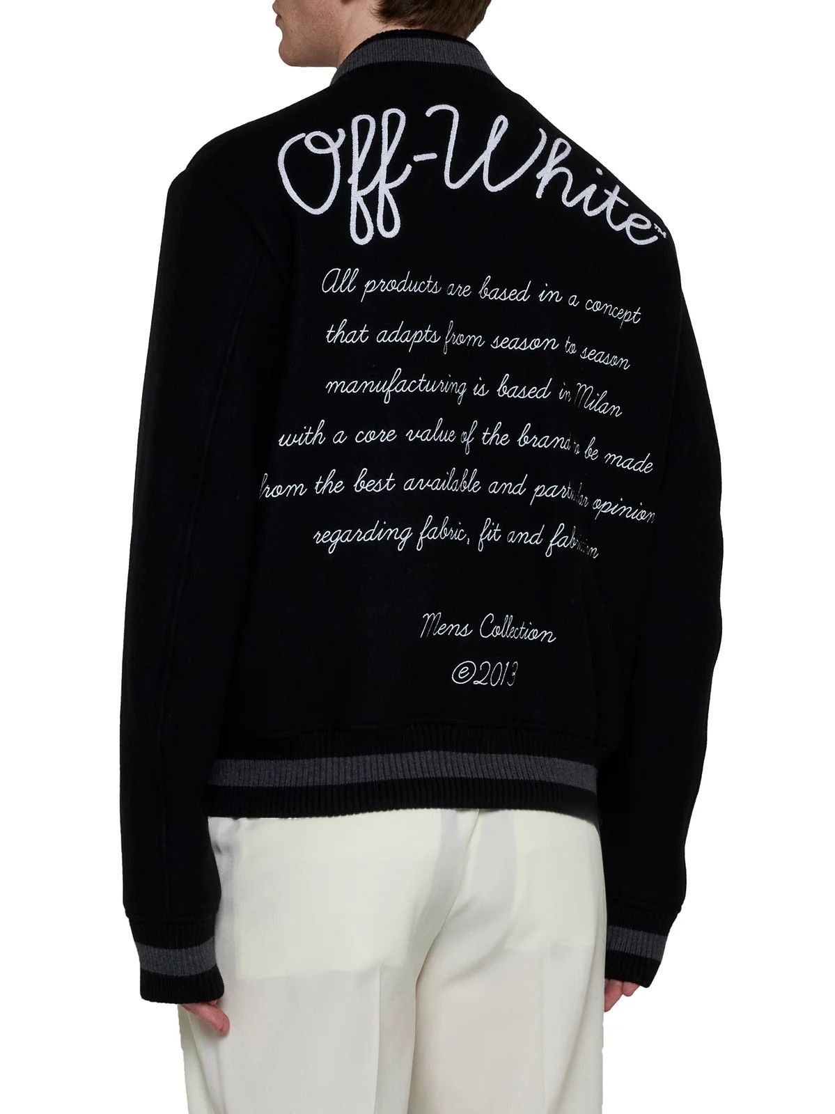 Off-White o1s22i1n1124 Bomber Jacket in Black Size US S / EU 44-46 / 1 - 3 Thumbnail