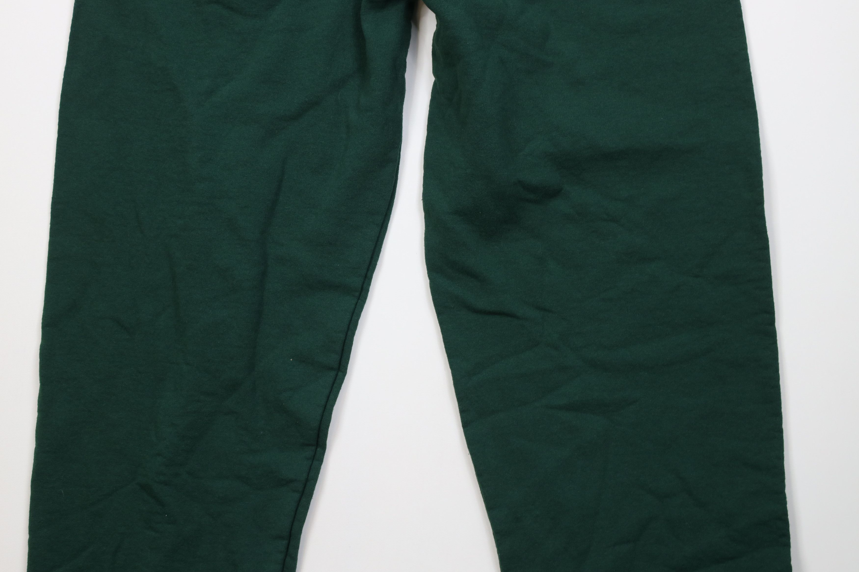 Vintage Vintage 90s Y2K Streetwear Heavy Sweatpants Joggers Green Size US 38 / EU 54 - 3 Thumbnail