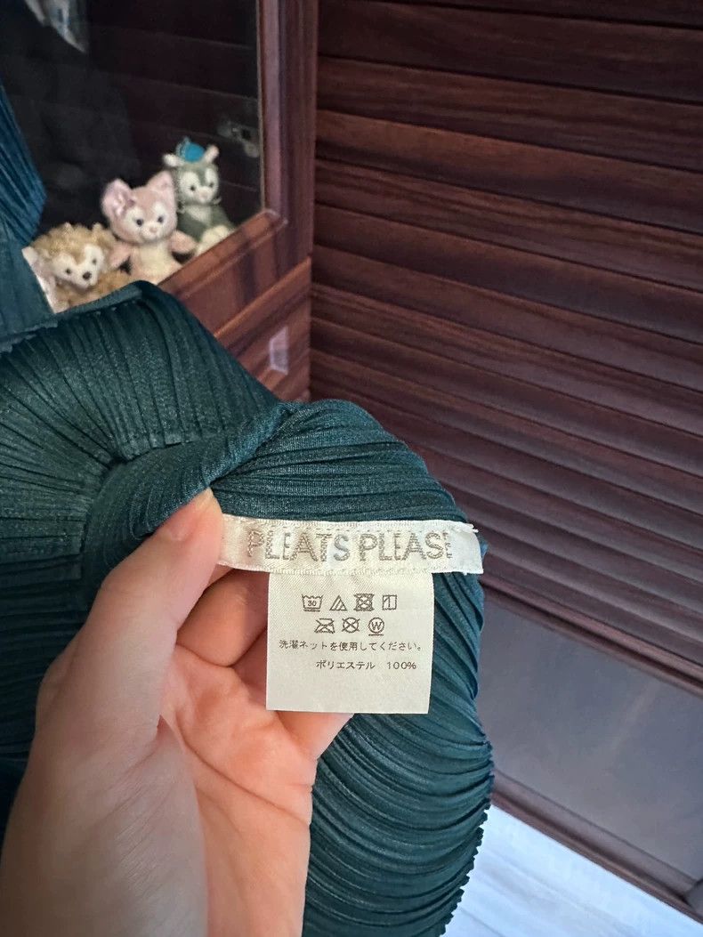 Issey Miyake issey miyake size:3 Green pleated short sleeves Size XXS / US 00 / IT 34 - 3 Thumbnail