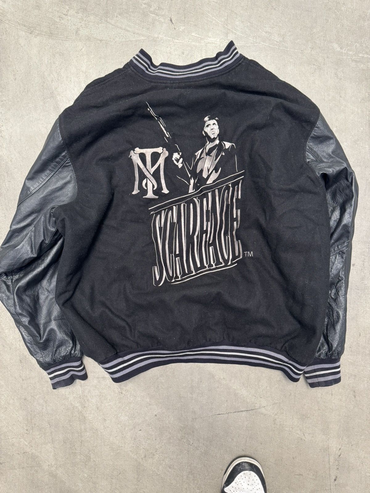 Jeff Hamilton Size 4 XL Vintage Scarface Leather Reversible Jacket Black Size US XXL / EU 58 / 5 - 1 Thumbnail