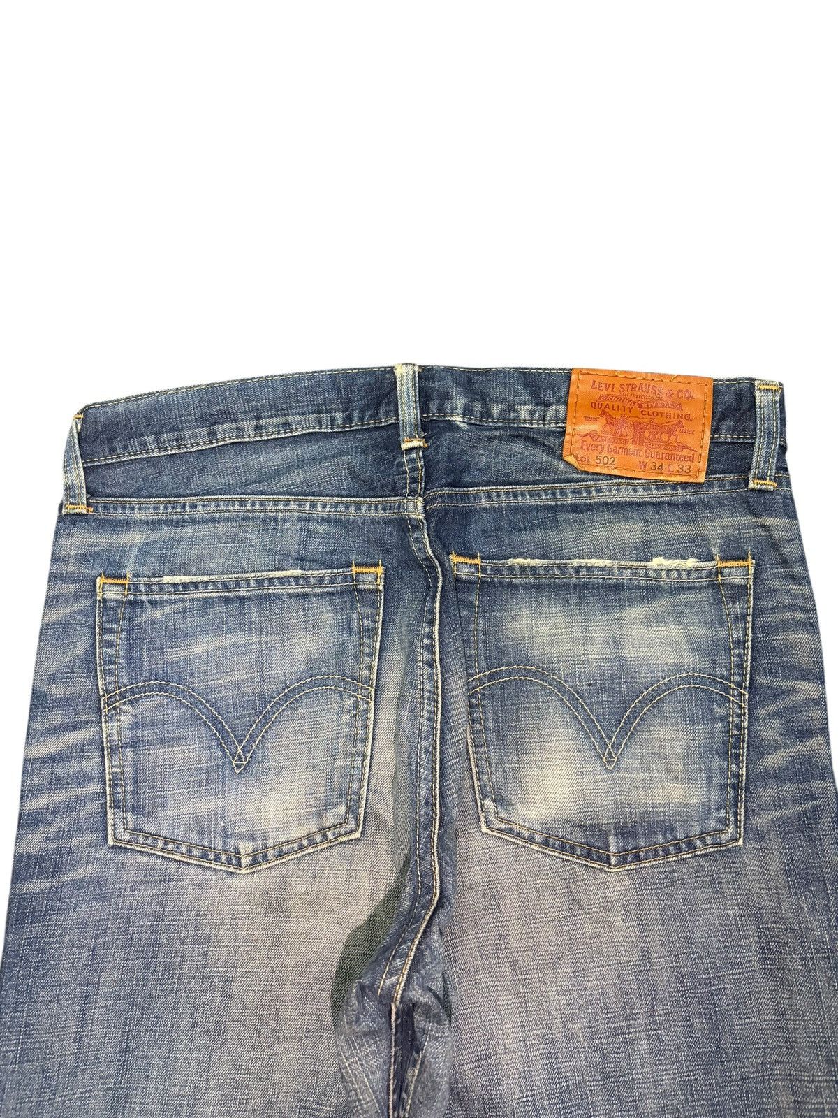 Levi's Vintage 90s Levis 502 Faded Wash Distressed Jeans Size US 33 - 4 Thumbnail