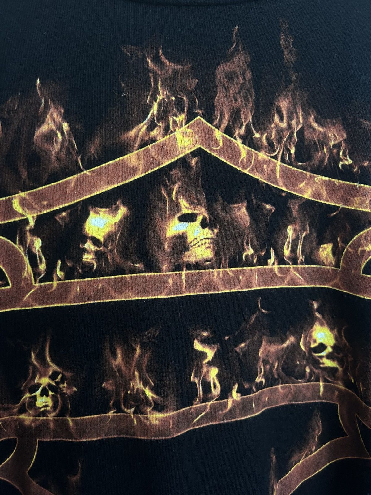 Harley Davidson Harley Davidson Flame Badge with Skulls Black T-shirt Size US XXL / EU 58 / 5 - 3 Thumbnail