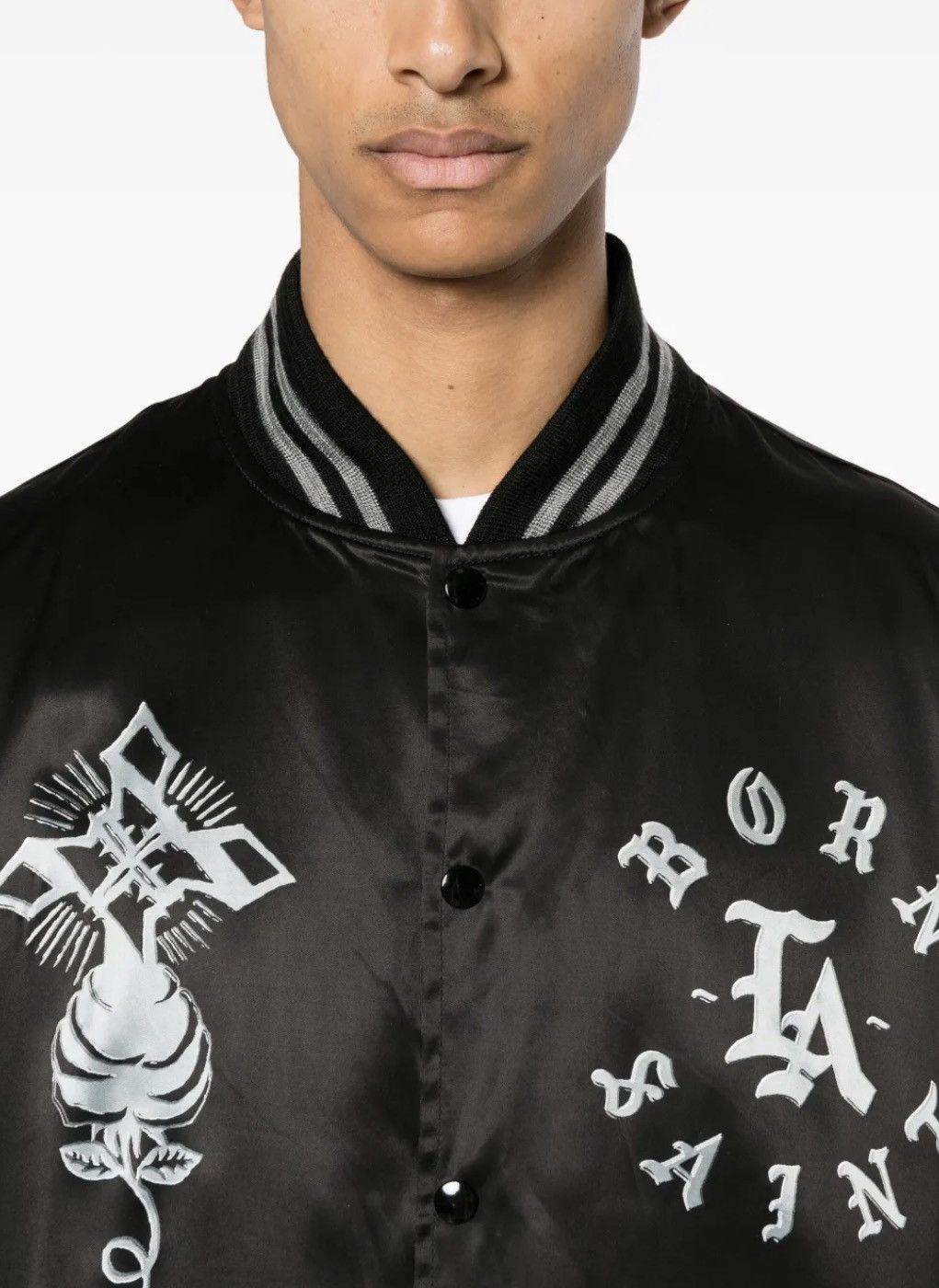 Born X Raised × Saint Michael Saint Michael x Born x Raised Satin Bomber size XL Size US XL / EU 56 / 4 - 10 Thumbnail