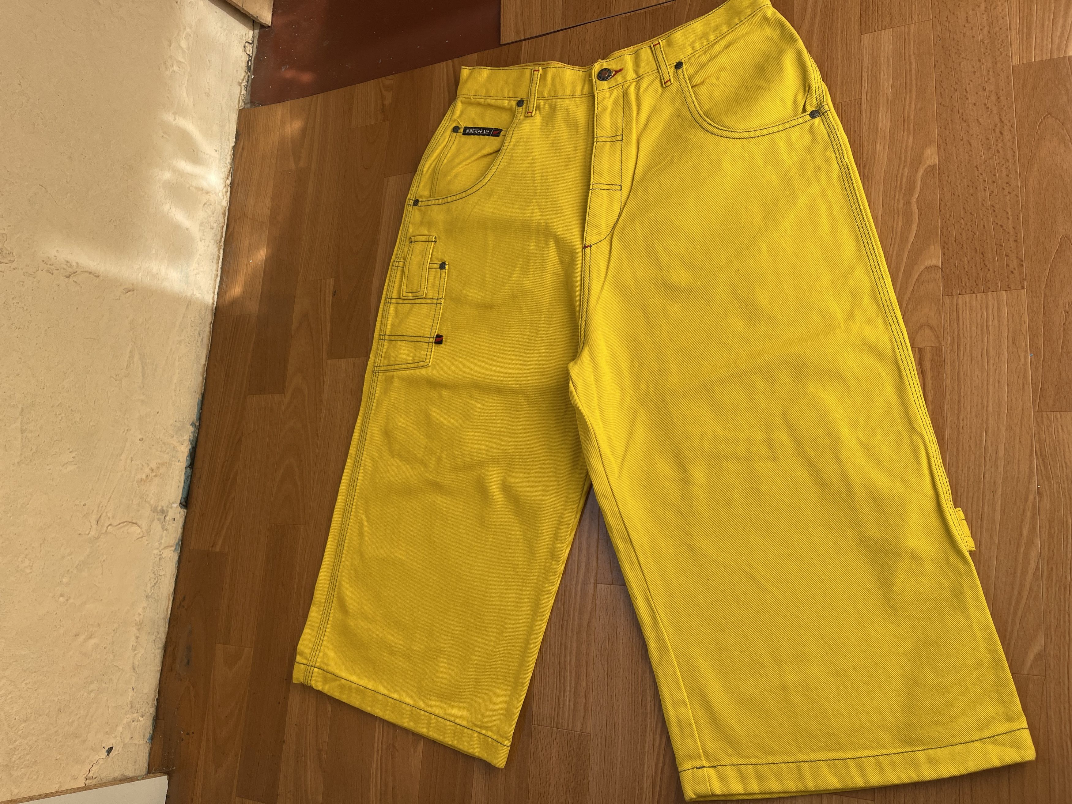 Other Overseas jeans shorts, vintage denim hip hop, 90s, size W 32 Size US 32 / EU 48 - 10 Thumbnail