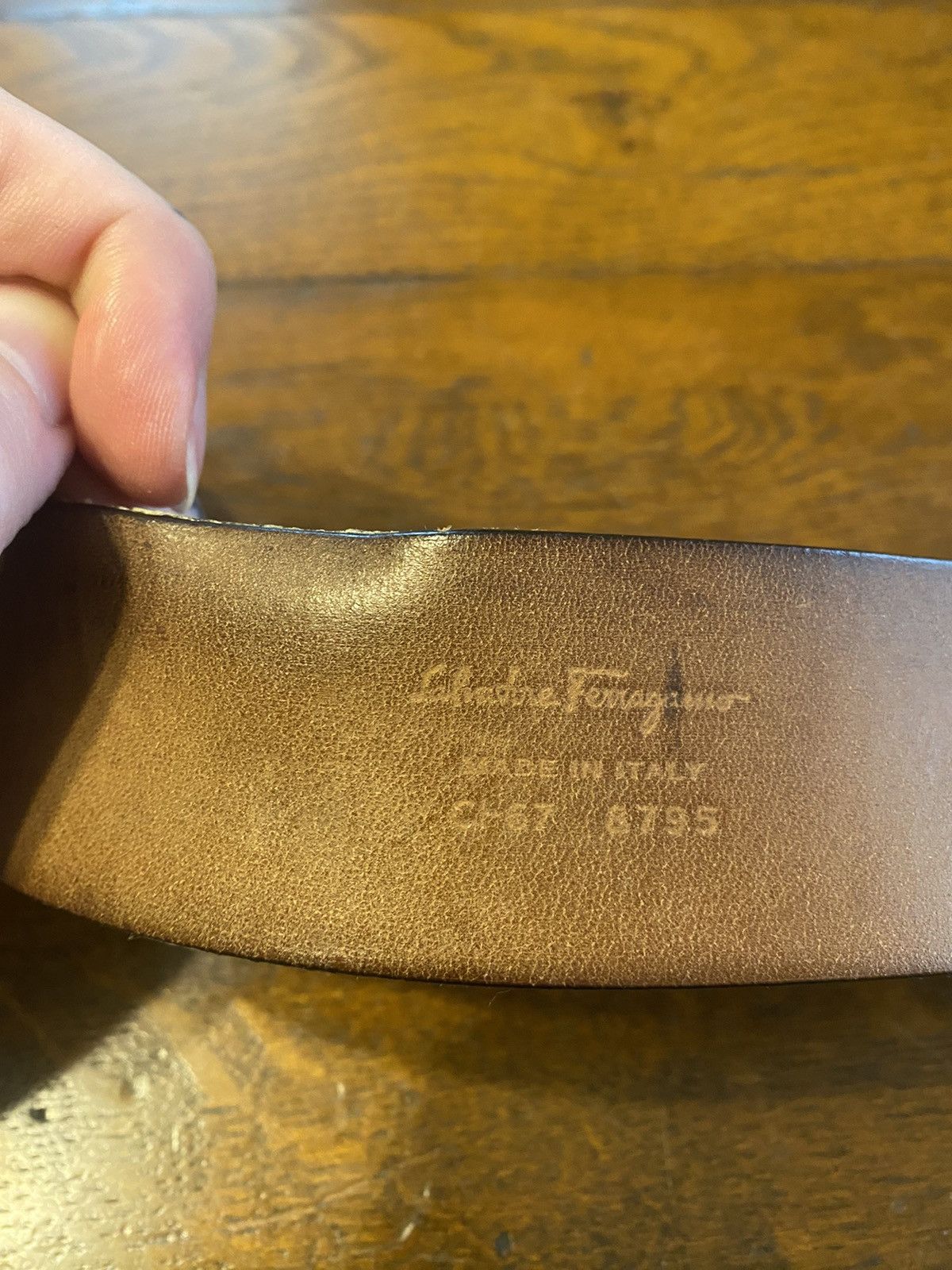 Salvatore Ferragamo × Vintage ferragamo vintage leather big buckle belt Size ONE SIZE - 11 Thumbnail