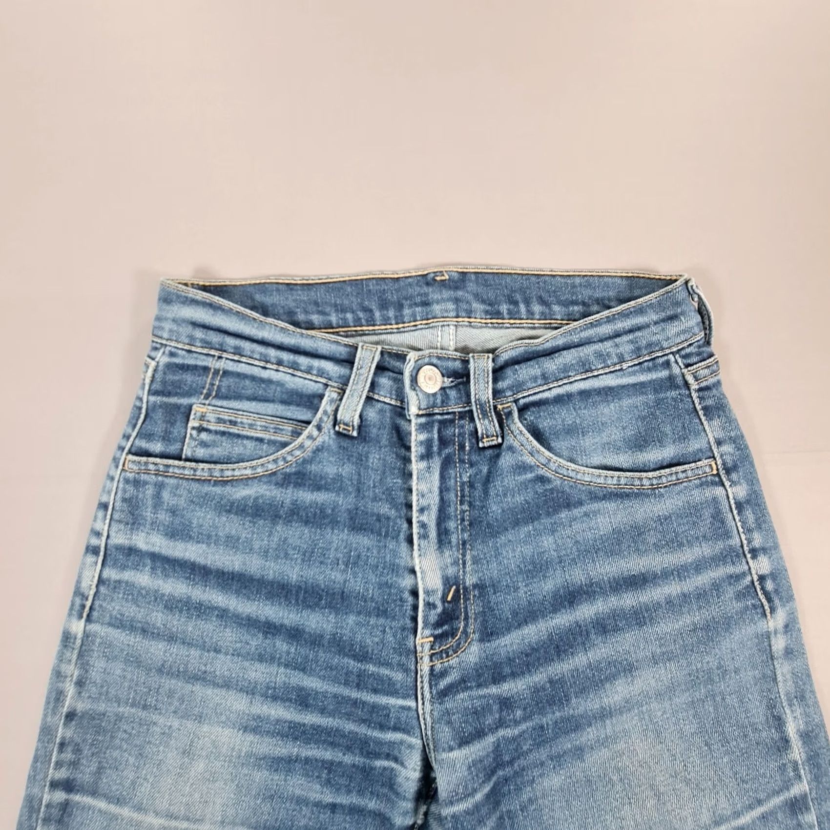 Levi's VINTAGE Levi's Jeans Womens Blue W29 L32 Slim Straight Stretch 90s Denim Italy Jeans Size 29" - 2 Thumbnail
