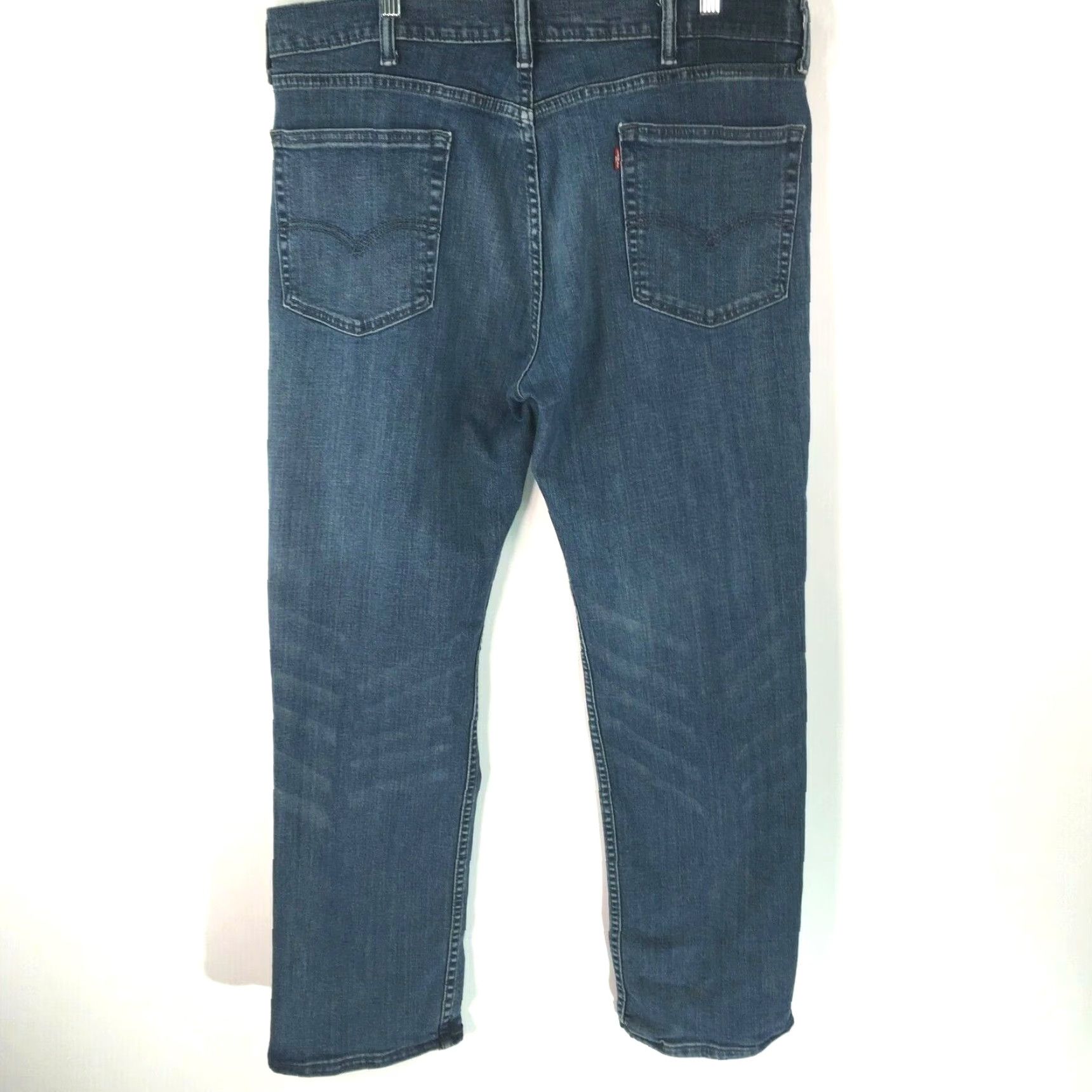 Denime Levis Jeans Mens Casual Straight Regular Pop-Blue Denim 40X32 5-Pocket Belt Loops Medium Wash 32 Inseam Men’s 40x32 Size US 40 / EU 56 - 2 Thumbnail