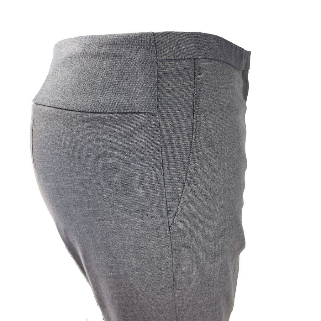 Other T TAHARI Office Academia Slightly Flared Gray Trouser Size 4 Size 27" / US 4 / IT 40 - 3 Thumbnail