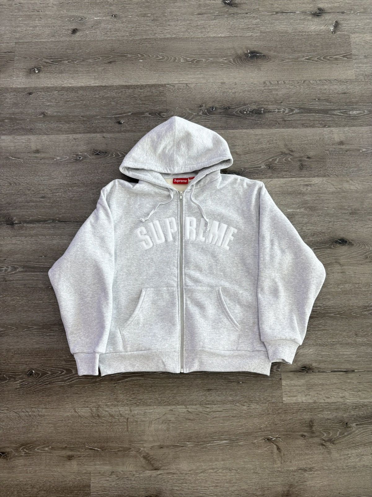 Supreme Supreme “Arc” Thermal Lined Zip Up Hooded Sweatshirt | Grailed