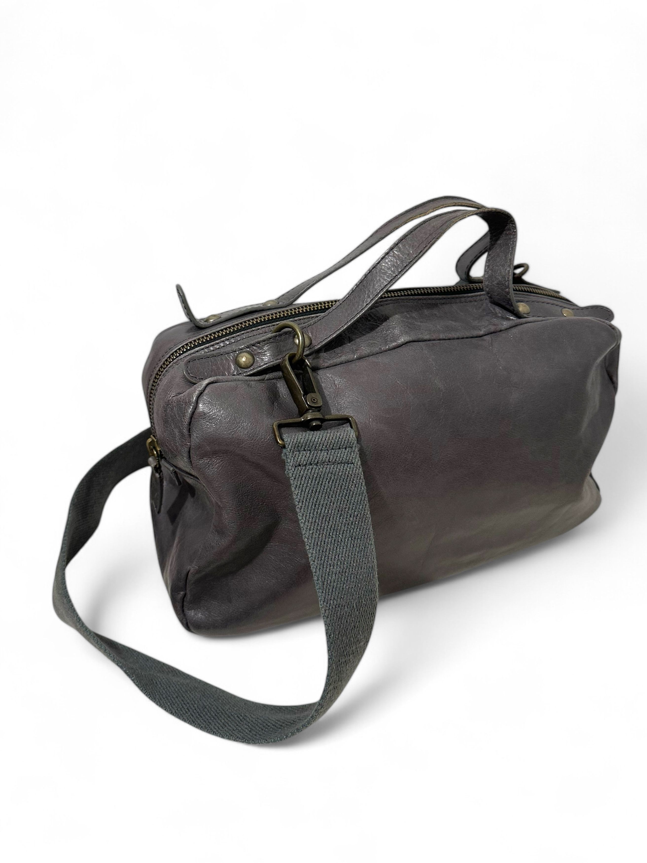 Leather Mid Size Gray Leather Cross Body Avant Garde Bag Size ONE SIZE - 5 Thumbnail