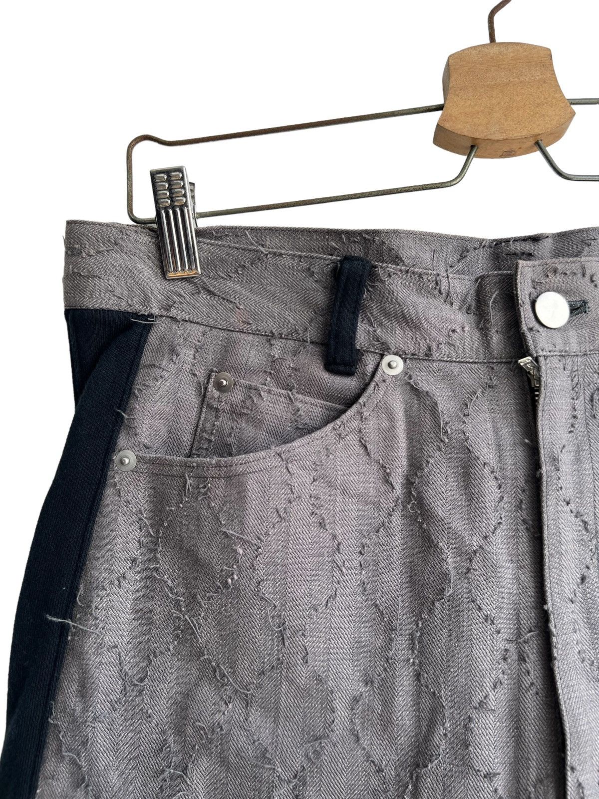 FDMTL Crazy Sashiko Stitch Boro Patchwork Hybrid Baggy Jeans Denim Size US 34 / EU 50 - 10 Thumbnail