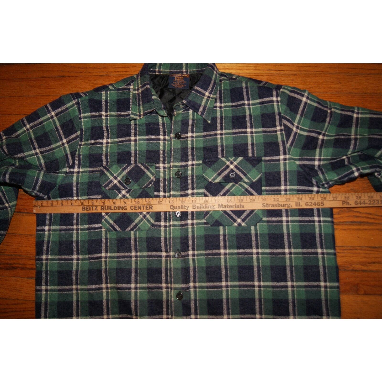 Woodlands VTG WOODLAND Flannel Shirt Mens XL Tall Quilt Lined Shacket Size US XL / EU 56 / 4 - 8 Thumbnail