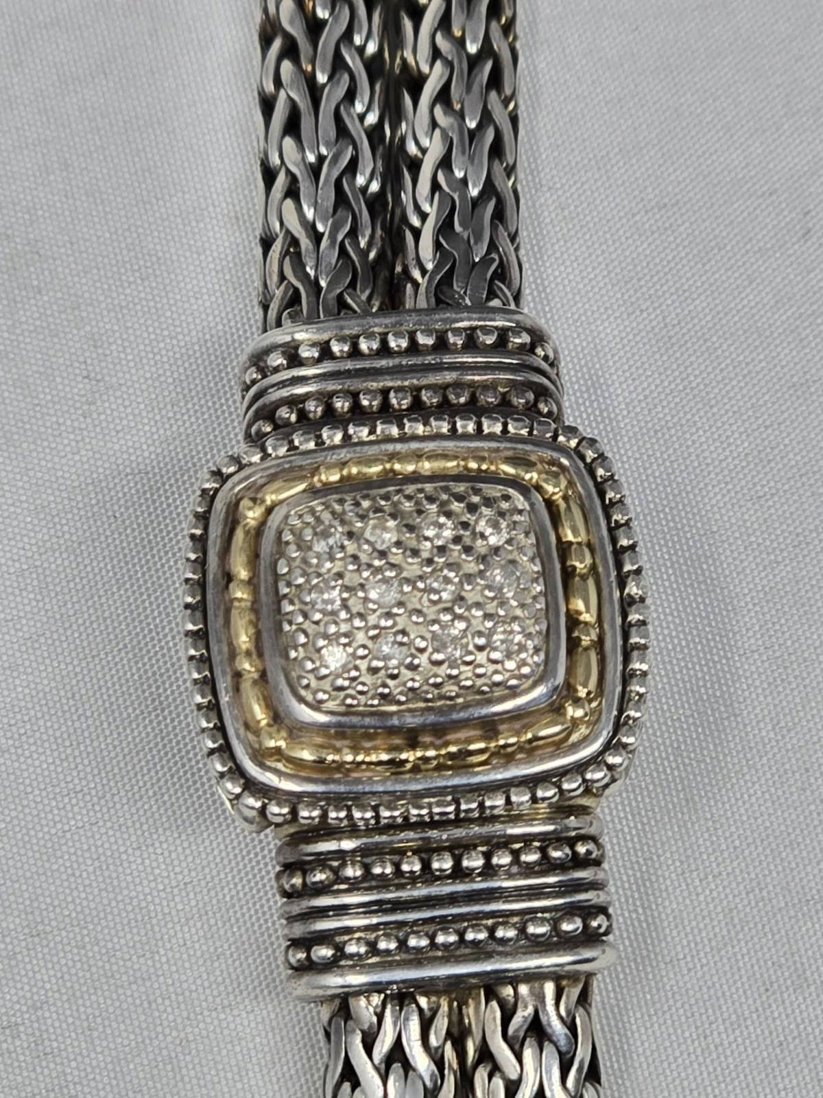 Other Gabrielle Bruni 925 & 14K Double Wheat Diamond Bracelet Size ONE SIZE - 3 Thumbnail