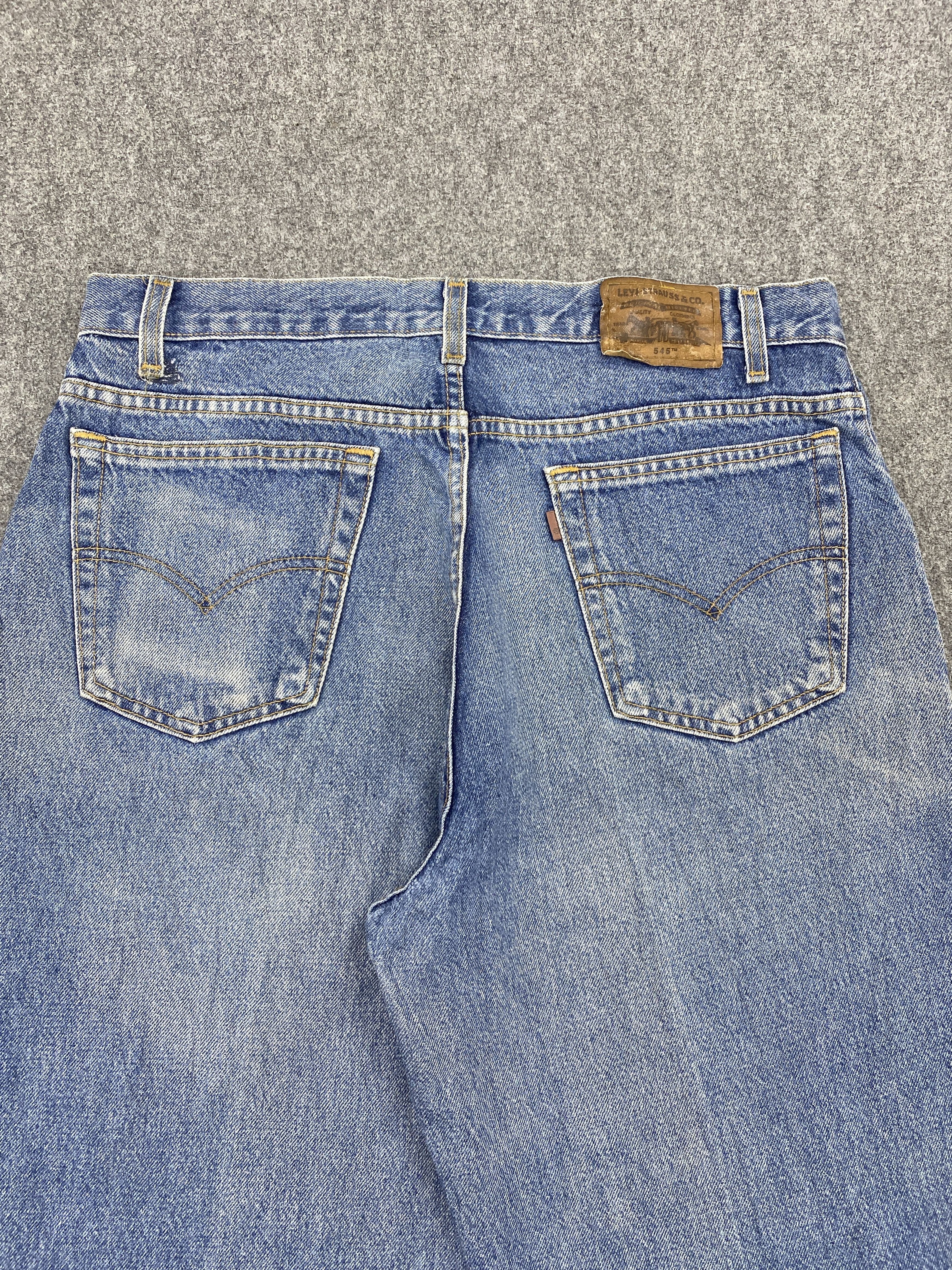 Levi's Vintage 90s Levi's 545 Faded Blue Jeans DP2657 Size US 33 - 4 Thumbnail