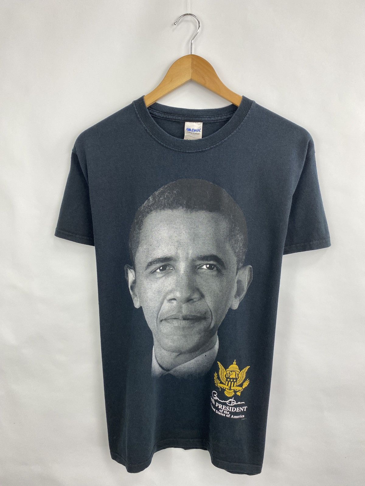 Band Tees × Rap Tees × Vintage 🇺🇸 Vintage 90s Barack Obama Rap T-Shirt tu pac Wu tang rare Size US M / EU 48-50 / 2 - 3 Thumbnail