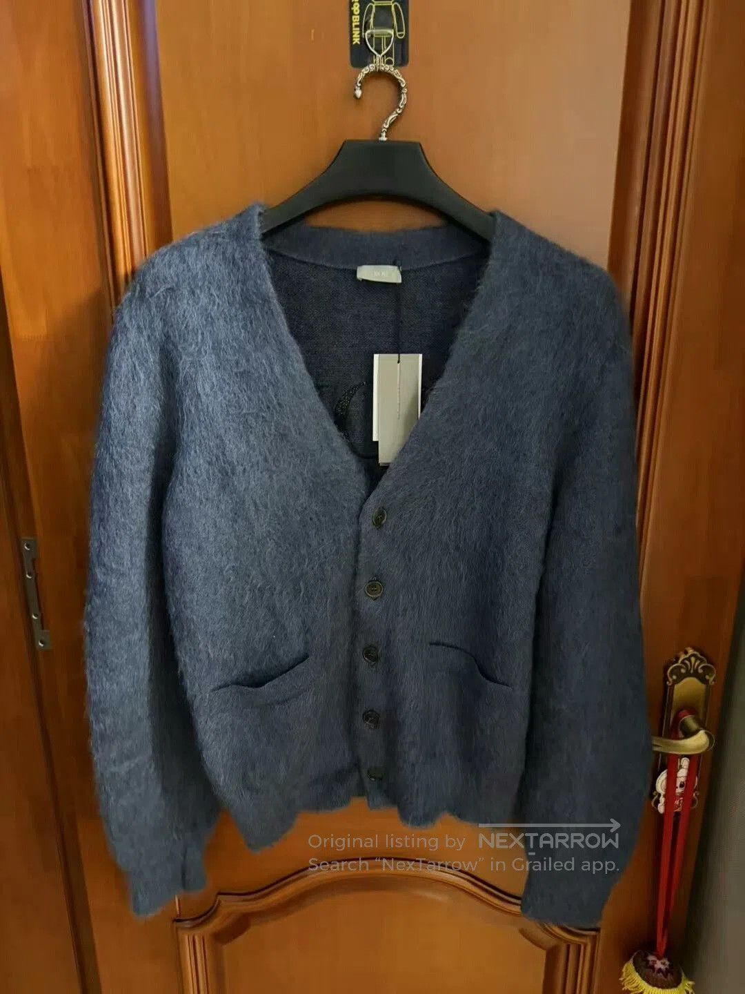 Dior dior mohair embroidered logo cardigan XL. Size XL / US 12-14 / IT 48-50 - 1 Thumbnail