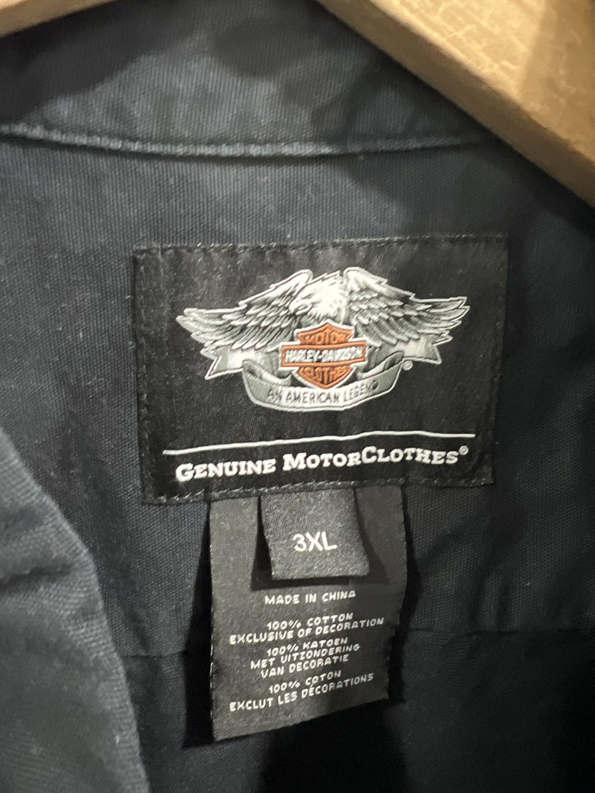 Harley Davidson Vintage Y2K Harley Davidson Sleeveless Shirt Button Up 3XL Size US XXL / EU 58 / 5 - 3 Thumbnail