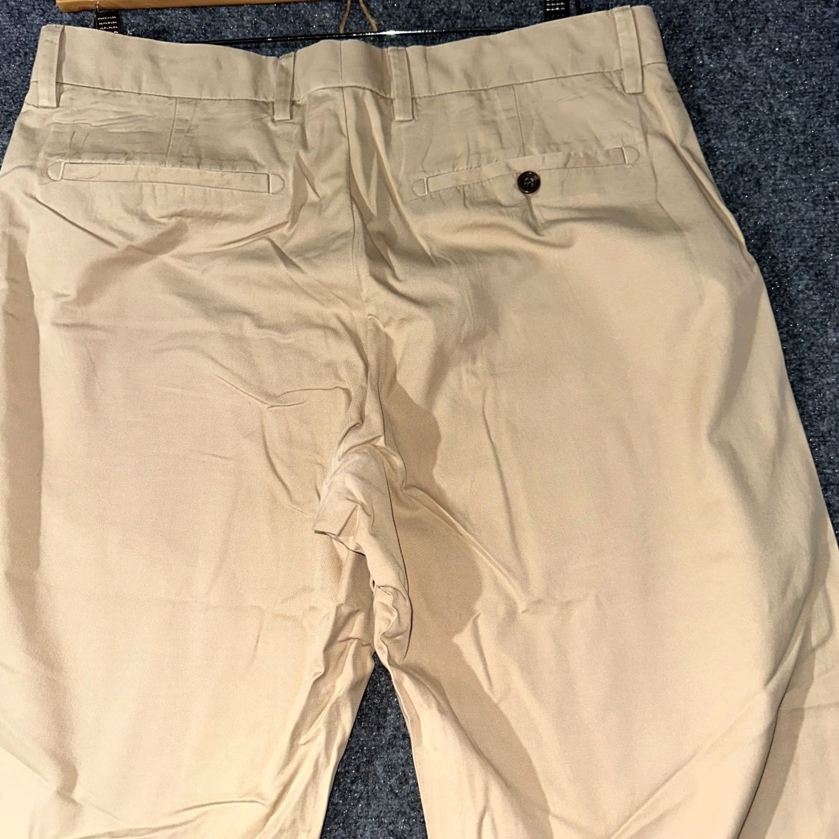 Banana Republic Banana Republic Dress Chino Pants Mens 34 Tan Cotton Straight Leg Pockets Size US 34 / EU 50 - 7 Thumbnail