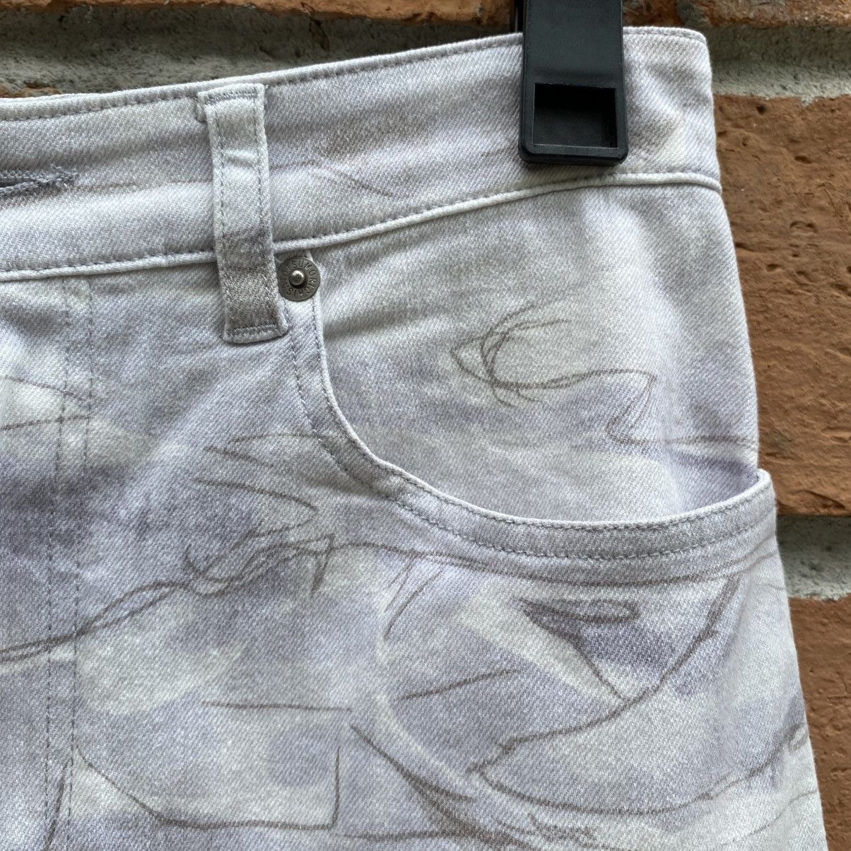 Tsumori Chisato TSUMORI CHISATO Shark Print Denim Skirt Size 28" / US 6 / IT 42 - 7 Thumbnail