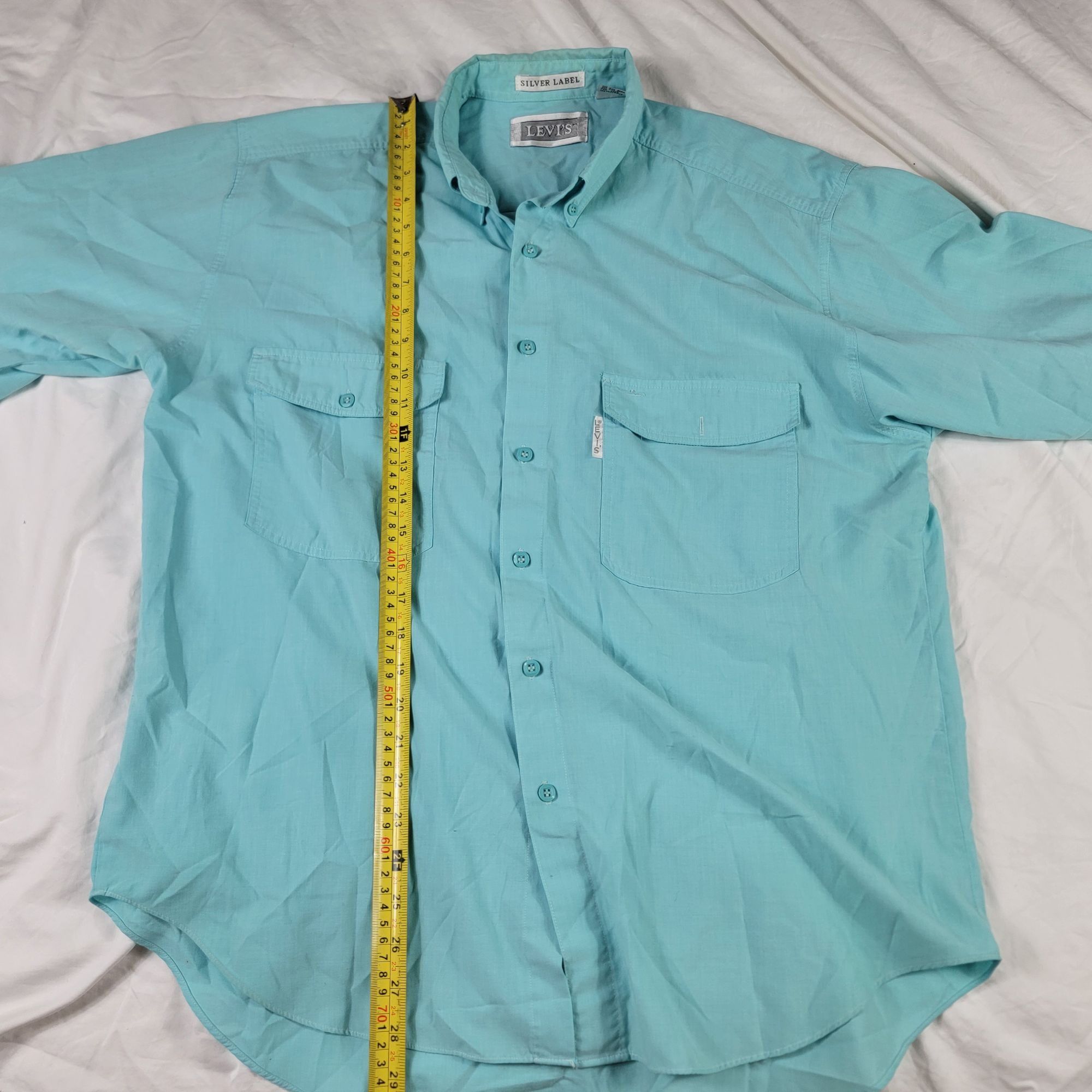 Levi's Levis Silver Label Mens Large Short Sleeve Button Down Shirt Size US L / EU 52-54 / 3 - 8 Thumbnail
