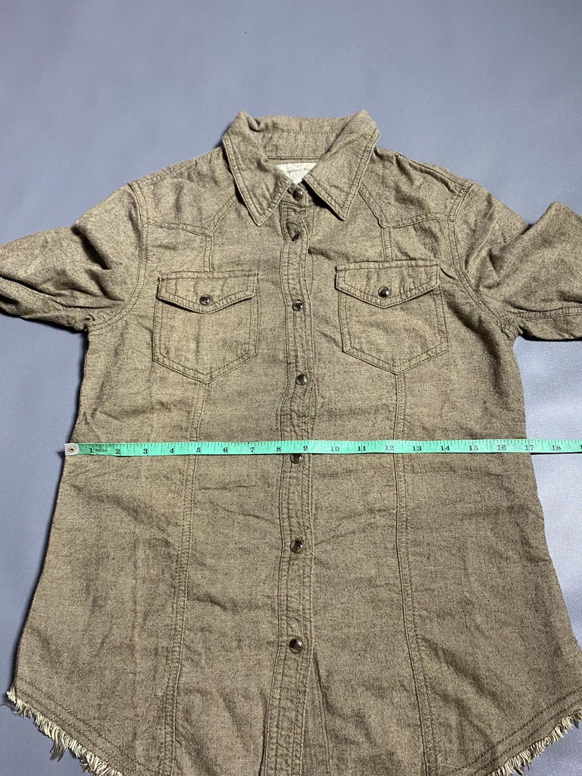 GOA GOA Distressed Button Up Western Shirt Size US S / EU 44-46 / 1 - 11 Thumbnail