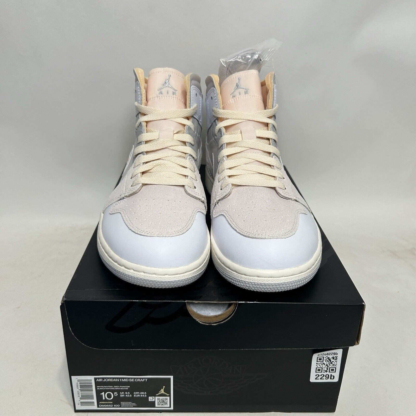 Jordan Brand Nike Shoes Air Jordan 1 Mid SE Craft "Inside Out" 2024 Size US 10.5 / EU 43-44 - 2 Thumbnail