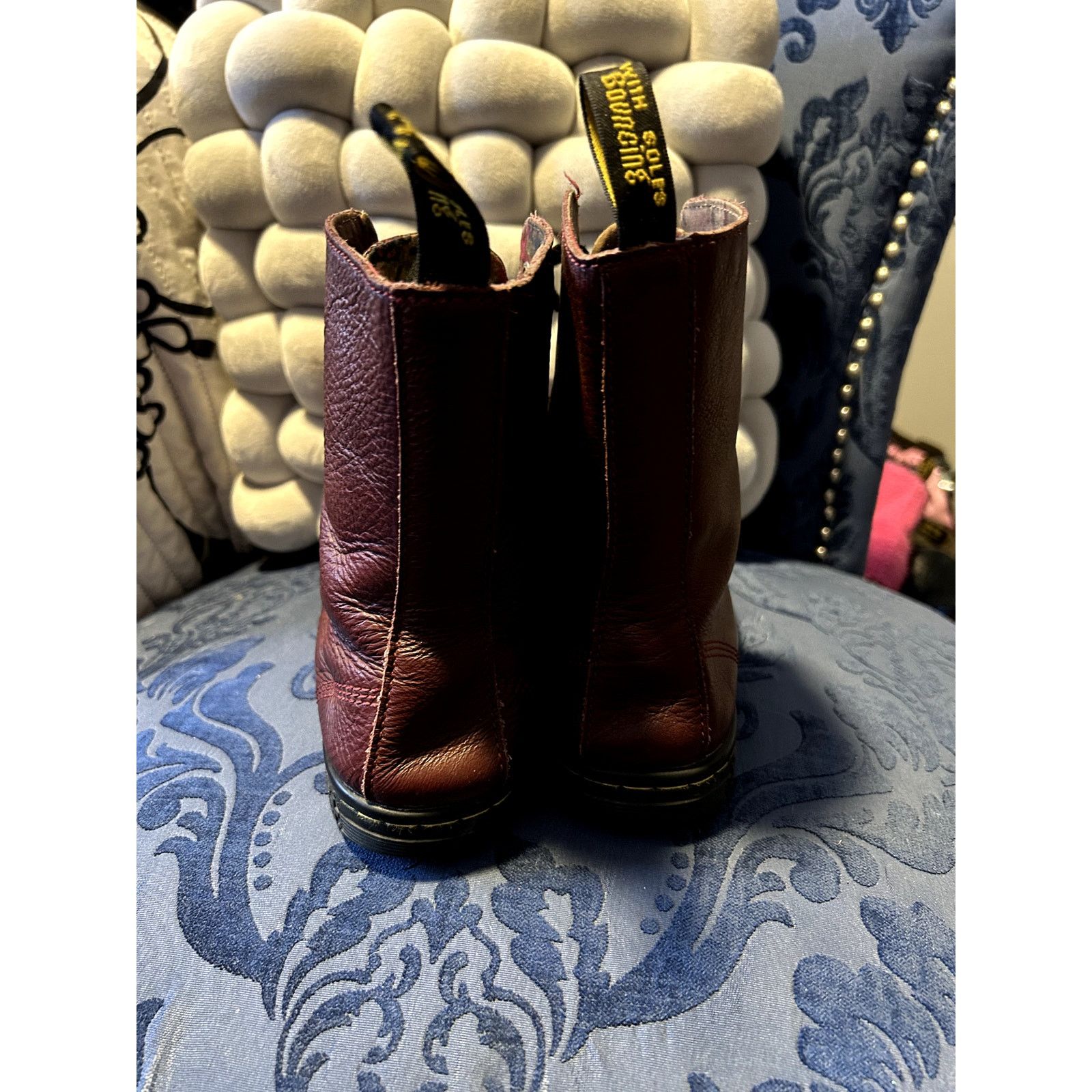 Dr. Martens Dr Martens Oxblood Stratford with Floral Boots size 7/EU 38 Size US 7 / IT 37 - 4 Thumbnail