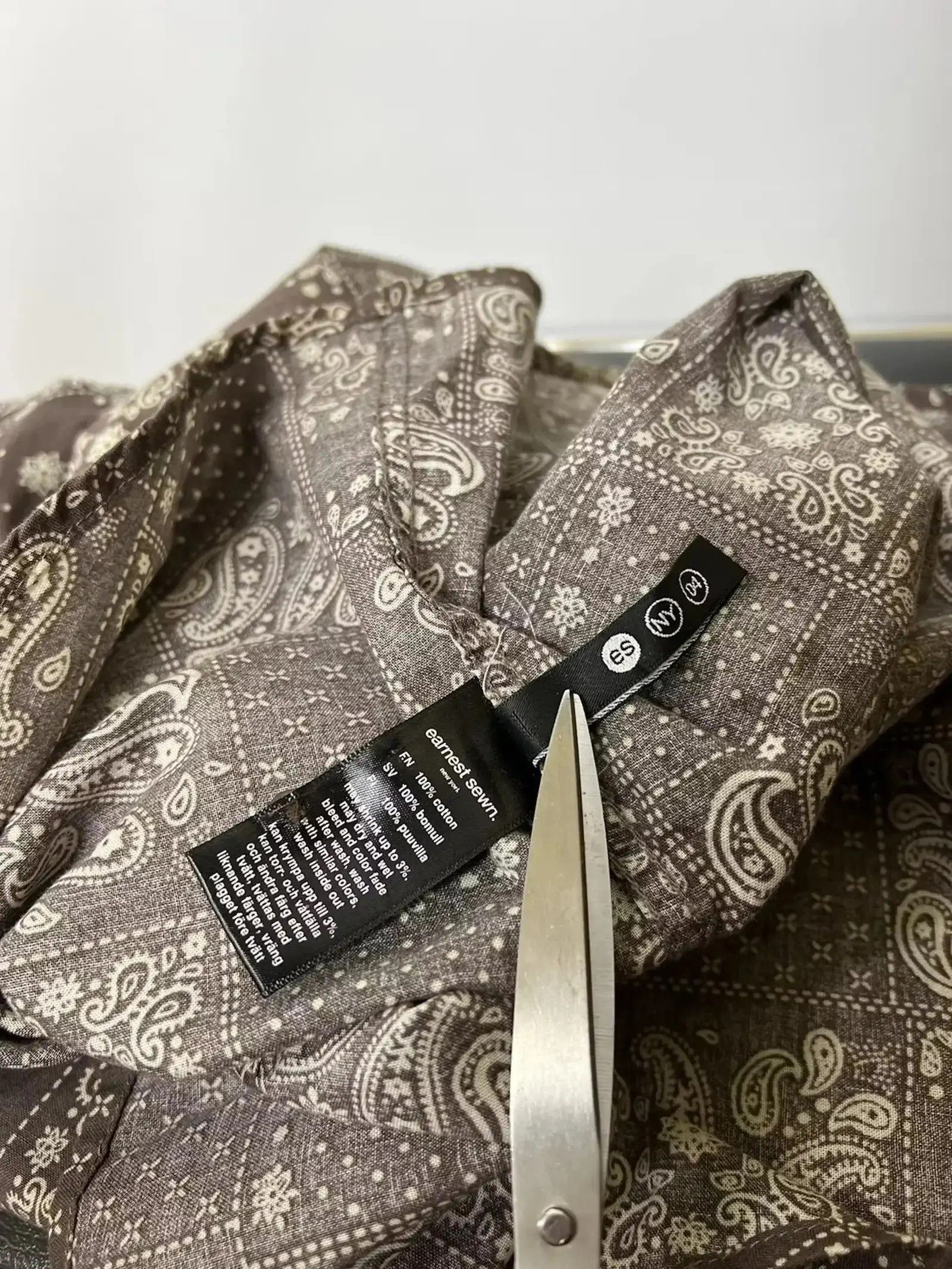 Earnest Sewn Earnest Sewn New York bandana shirt long sleeve Size US S / EU 44-46 / 1 - 5 Thumbnail