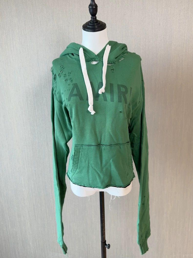 Amiri Amiri Green hole sweatshirt 2501-Nextarrow Size US M / EU 48-50 / 2 - 1 Thumbnail