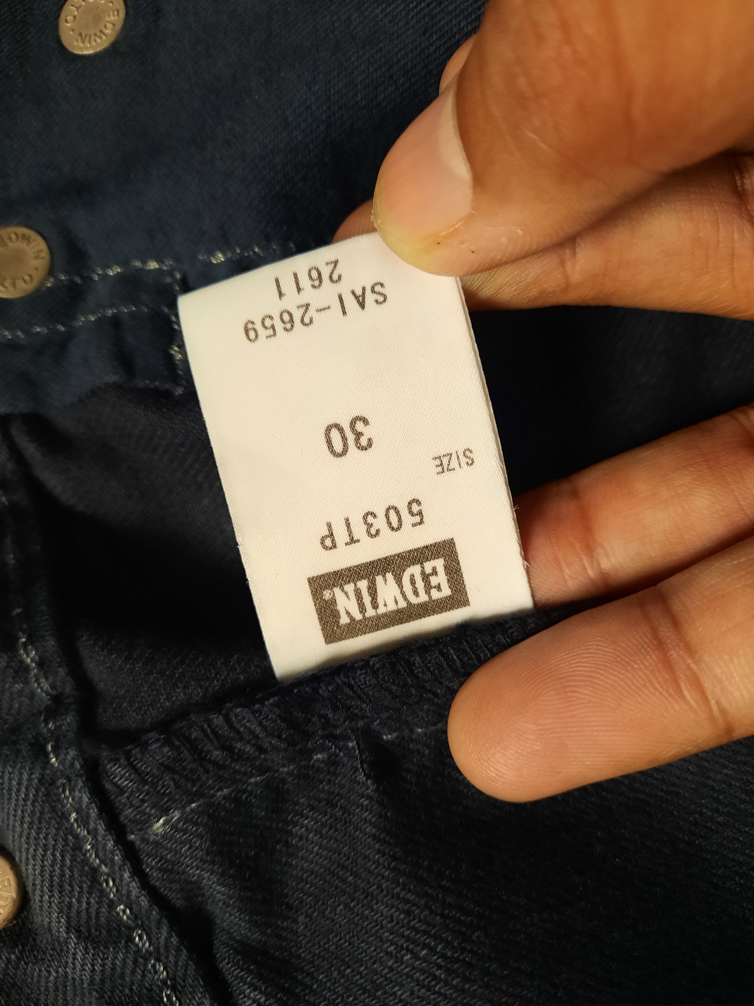 Japanese Brand 🔥Edwin dark blue camo army color jeans Size US 30 / EU 46 - 8 Thumbnail