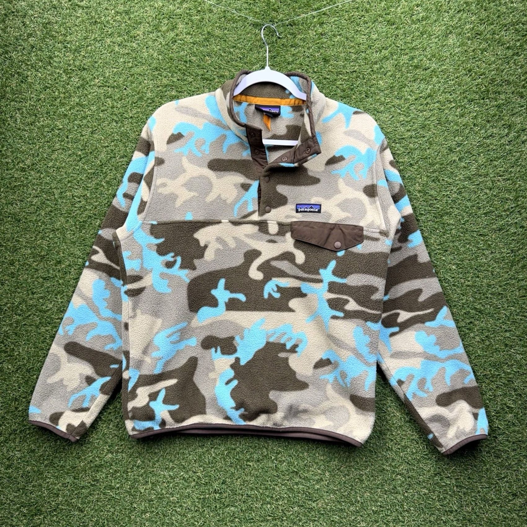 Patagonia Patagonia Synchilla Snap T Fleece Sweater Mens Small Pullover Camouflage Pattern Winter Hiking Casual Travel Size US S / EU 44-46 / 1 - 2 Thumbnail