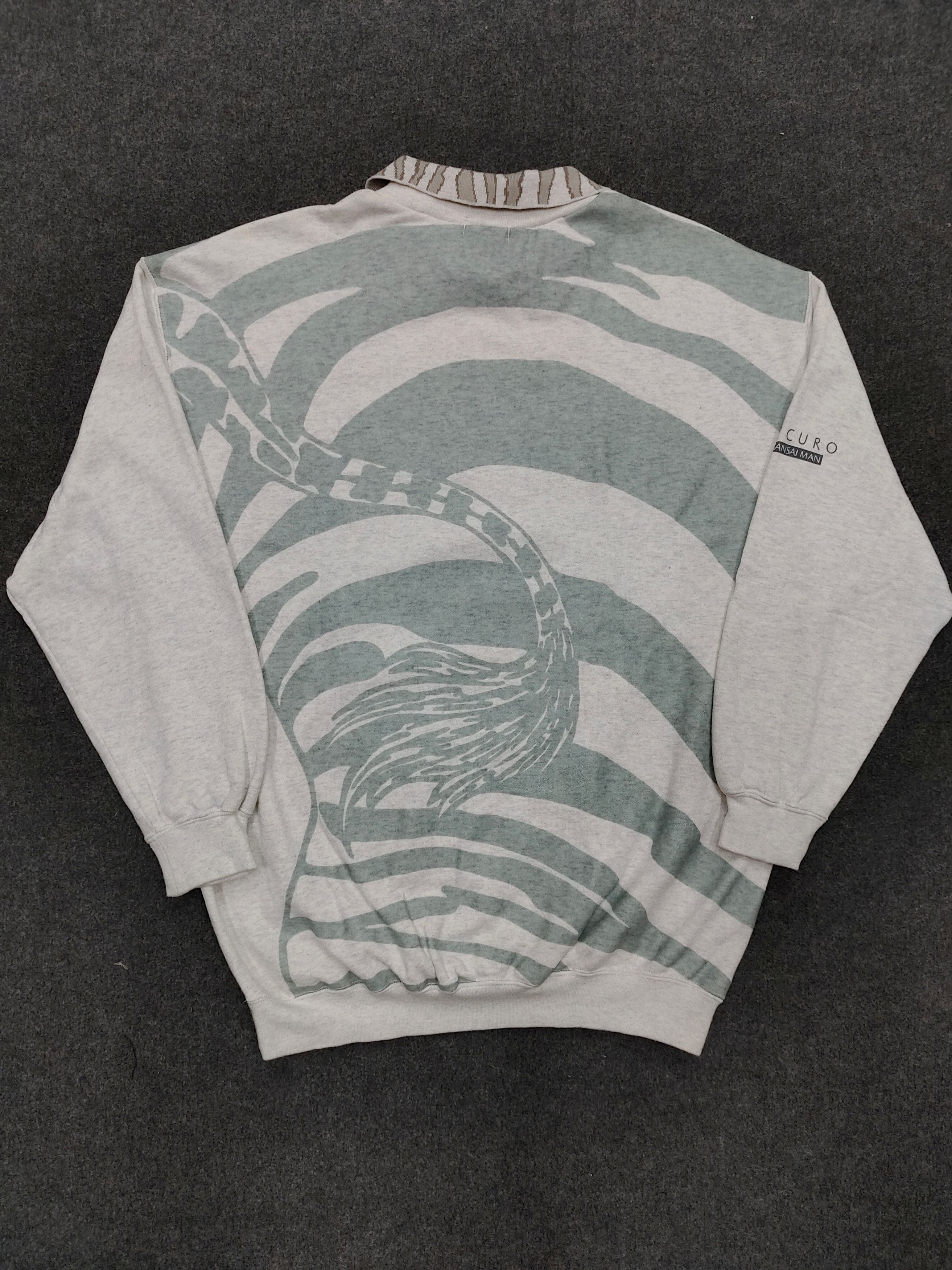 Kansai Yamamoto 90s Kansai SICURO- Archive Abstract Zebra Graphic Sweatshirt Size US L / EU 52-54 / 3 - 4 Thumbnail
