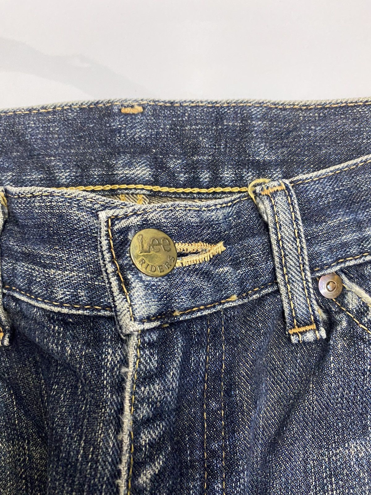 If Six Was Nine FLARE JEANS🔥VTG LEE RIDERS RUSTY DISTRESSED DENIM BOOTCUT Size US 29 - 9 Thumbnail