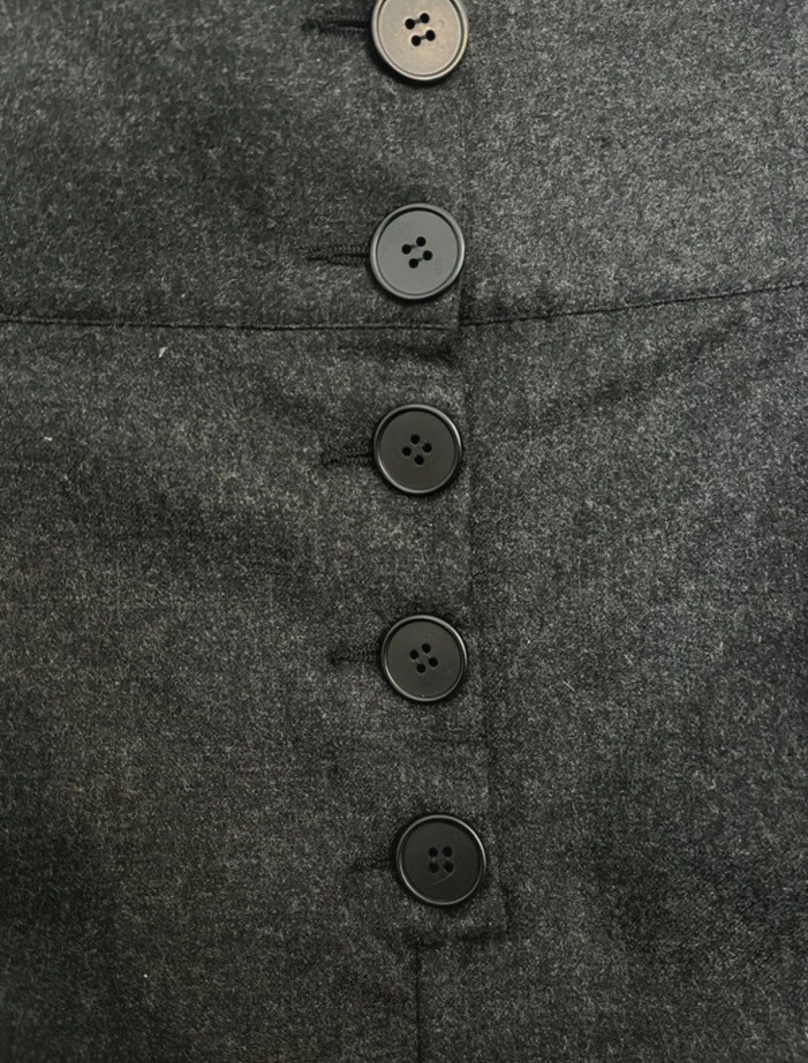 Stella McCartney Stella McCartney Wool Mini Skirt Grey | IT 36 Made in Italy Size 25" / US 0 / IT 36 - 2 Thumbnail