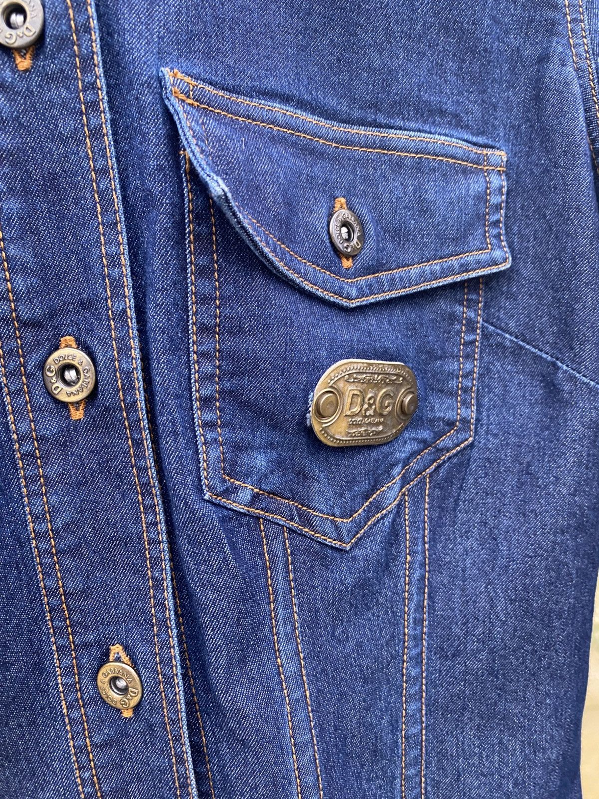 Dolce & Gabbana × Vintage Vintage D&G Women’s Denim Jacket Made in Italy Rare XS-S Size XS / US 0-2 / IT 36-38 - 13 Thumbnail