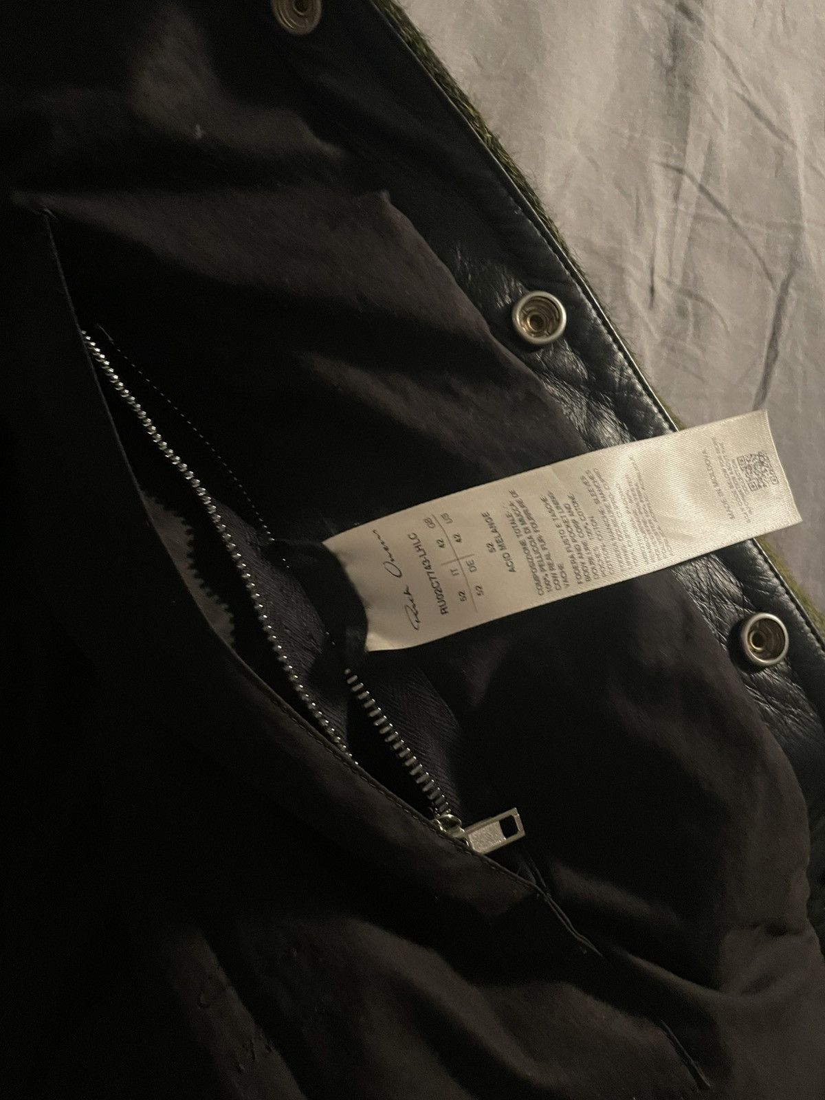 Rick Owens Ponyhair Green Rick Owens Jacket 52 Size US L / EU 52-54 / 3 - 7 Thumbnail