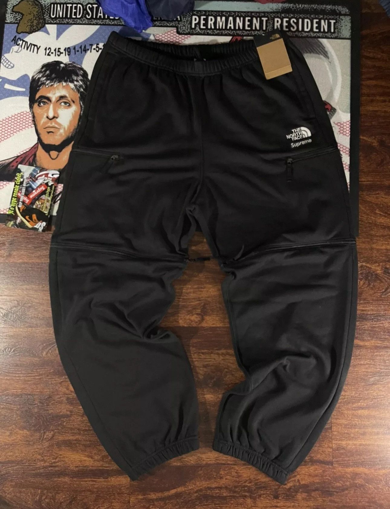 Supreme north face track pants sales