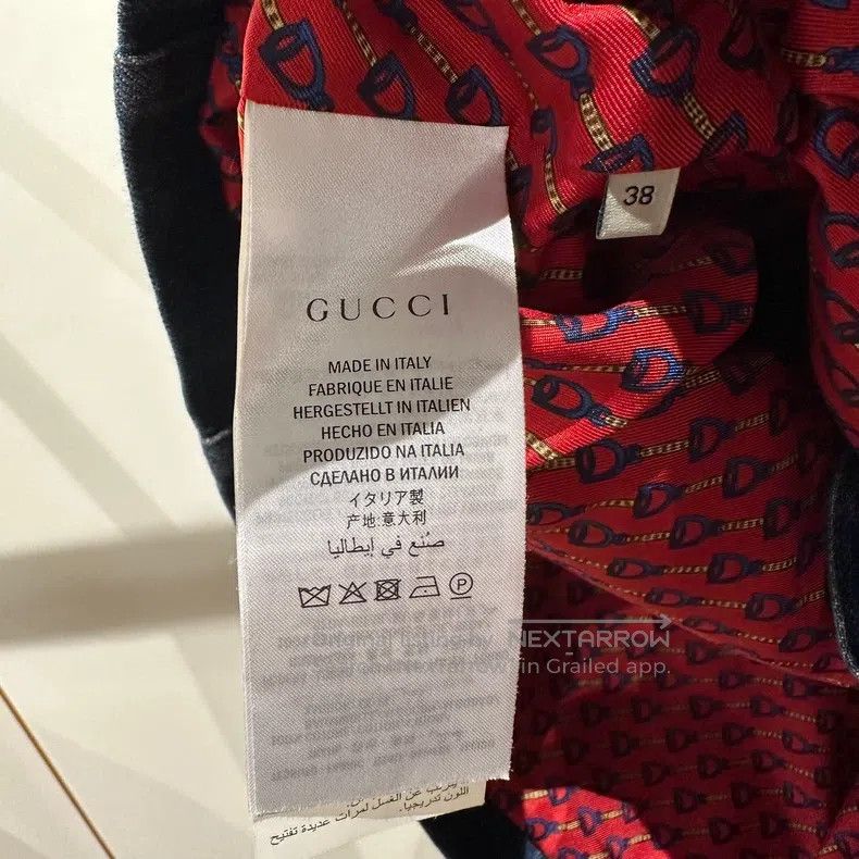 Gucci Gucci Double G gold buckle four-pocket denim jacket Size XS / US 0-2 / IT 36-38 - 4 Thumbnail