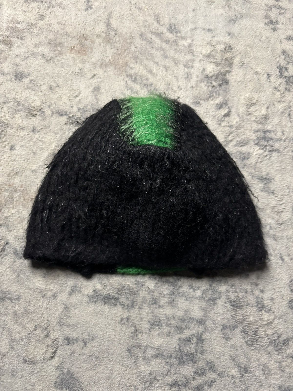 Prada Prada Fw07 Mohawk Mohair Beanie black/green Size ONE SIZE - 7 Thumbnail